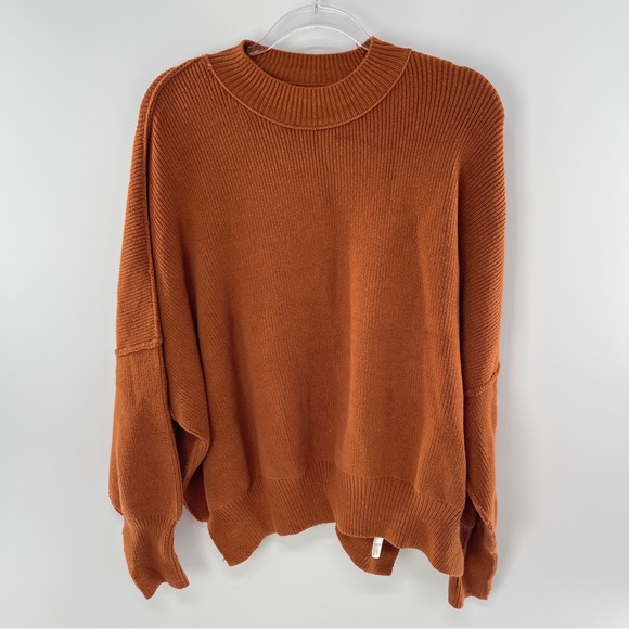 Free People Sweaters - Free People Orange Oversized Sweater